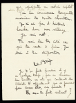 Après le succès du tour du monde aérien (10 oct 27 - 14 avril 28) Dieudonné Costes et Joseph Le Brix se brouillent définitivement : lettre manuscrite de 6 pages signée Le Brix où il énumère tous ses griefs contr
