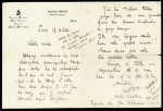 Lettre à en-tête du Carlton Hotel à Paris avec 2 signatures autographes "Le Brix" datée du 12 aout : "J'ai la Talbot. Elle gaze bien". TB