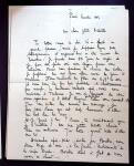 14 lettres manuscrites adressées par Joseph Le Brix à sa compagne "Milette" Fossard et signées "JO" datées de Paris, Martigues, Allahabad. TB