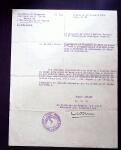 6 documents officiels dont promotion comme enseigne de vaisseau, brevet de pilote de ballon libre. TB