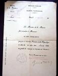 6 documents officiels dont promotion comme enseigne de vaisseau, brevet de pilote de ballon libre. TB