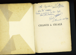 Recueil de poésies de Thérèse Artens (128 pages - 1931) dédicacé "au Capitaine Le Brix, vœux et pensée. Aux As aviateurs - puisse ce souvenir de leur Cigale être porte-bonheur". Contient nombreux poèmes sur l'av