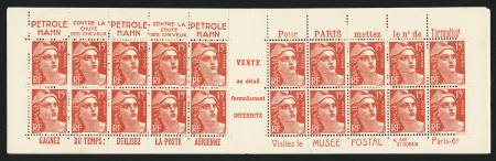 N°813-C 1 Carnet HAHN-POSTE-POSTE-POSTE S1, couverture