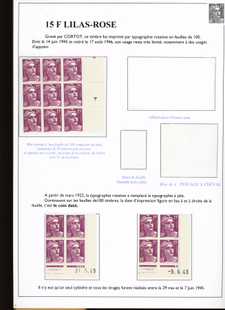 Marianne de Gandon : pages d'exposition sur les 15f