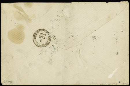 MIXED FRANKING WITH RUSSIAN LEVANT - LARGEST RECORDED