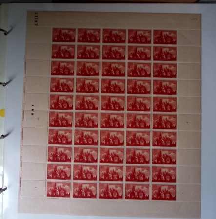 Année complète 1947 n° 772 à 792 en feuilles entières,
