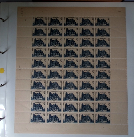 Année complète 1947 n° 772 à 792 en feuilles entières,