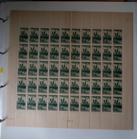 Année complète 1947 n° 772 à 792 en feuilles entières,