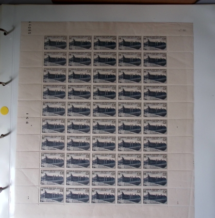 Année complète 1947 n° 772 à 792 en feuilles entières,