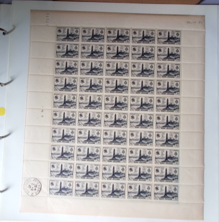 Année complète 1947 n° 772 à 792 en feuilles entières,