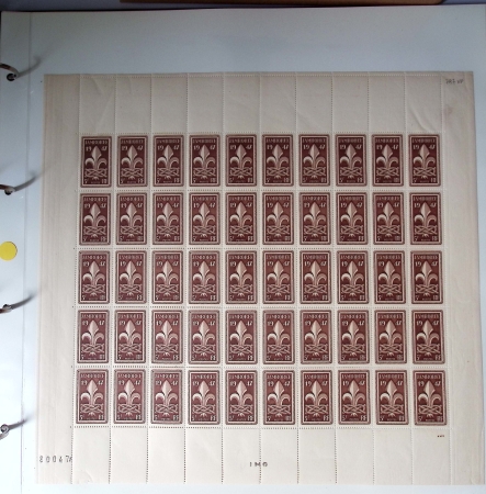 Année complète 1947 n° 772 à 792 en feuilles entières,