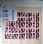 Année complète 1948 n°793 à 822 en feuilles entières,