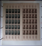 Année complète 1951 n°878 à 918 en feuilles entières,
