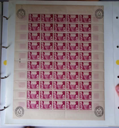 Année complète 1951 n°878 à 918 en feuilles entières,