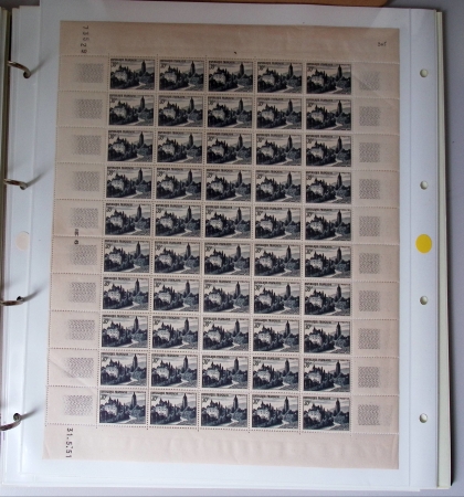 Année complète 1951 n°878 à 918 en feuilles entières,