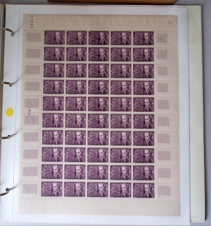 Année complète 1951 n°878 à 918 en feuilles entières,