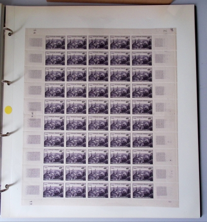 Année complète 1951 n°878 à 918 en feuilles entières,