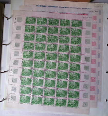 SERVICE 1958 à 2001 Collection complète des feuilles