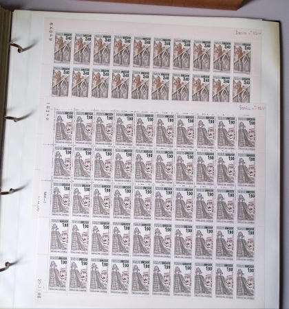 SERVICE 1958 à 2001 Collection complète des feuilles