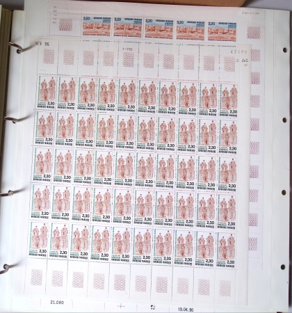 SERVICE 1958 à 2001 Collection complète des feuilles