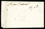 MP "Deb 16 Aulnay" à sec (1823), ind 22, rare et TB