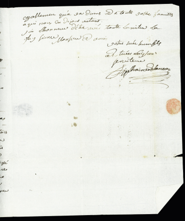 Petite MP "De la Flote" à sec (L n°3a) datée de Sainte-Marie pour Marans, ind 17