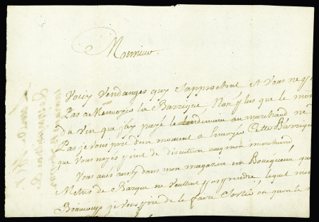 MP "Marans" (Lenain n°1, Dubus n°1) (1743), ind 14, TB