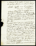 Lettre avec au verso MP manuscrite "Debe Marans le 3 thermidor" (1794), id 19, rare et TB