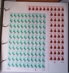 PREOBLITERES Extraordinaire collection de feuilles