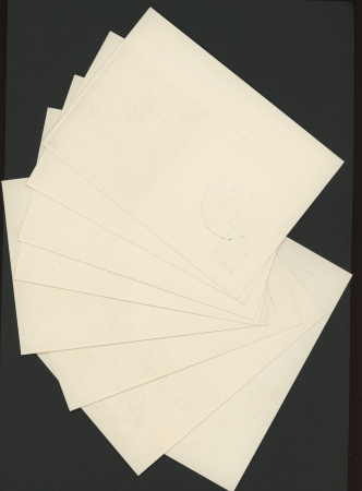 Idem - série de 10 entiers cartes postales TSC de l'expo de 1951 "Les Hommes du métier" (SAGJ 3a à 3j). TB. Cote 120€