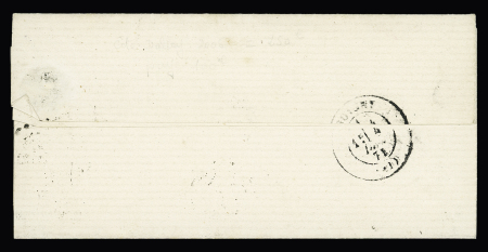 N°25+27A+28B obl. GC sur lettre d'Auxerre (Yonne)