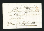 MP "Deb 54 Napoléonville" (33 x 13,5mm - 1812), ind 25. RR et TB