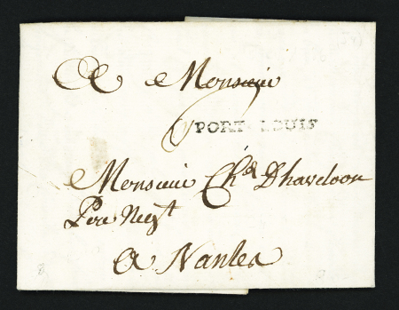 2 MP : "Port-Louis" (L n°6 - ind 12 - 1771) et "Port-Louis" (L n°8 - 1786 - ind 14). TB