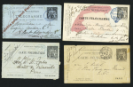 1885-1962, Ensemble de 80 entiers postaux, plupart