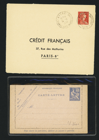 1885-1962, Ensemble de 80 entiers postaux, plupart