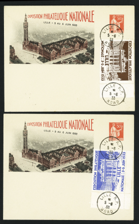 1885-1962, Ensemble de 80 entiers postaux, plupart