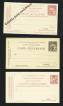 1885-1962, Ensemble de 80 entiers postaux, plupart