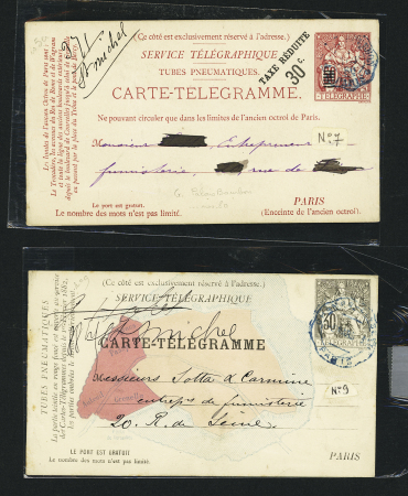 1885-1962, Ensemble de 80 entiers postaux, plupart