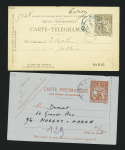 1885-1962, Ensemble de 80 entiers postaux, plupart