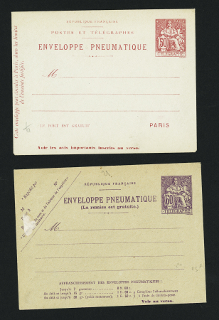 1885-1962, Ensemble de 80 entiers postaux, plupart
