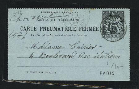 1885-1962, Ensemble de 80 entiers postaux, plupart