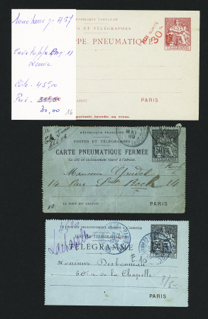 1885-1962, Ensemble de 80 entiers postaux, plupart