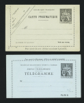 1885-1962, Ensemble de 80 entiers postaux, plupart