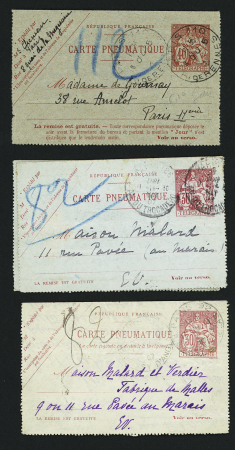 1885-1962, Ensemble de 80 entiers postaux, plupart