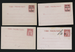 1885-1962, Ensemble de 80 entiers postaux, plupart