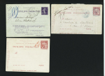 1885-1962, Ensemble de 80 entiers postaux, plupart