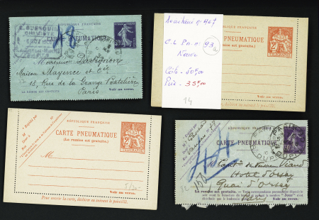 1885-1962, Ensemble de 80 entiers postaux, plupart