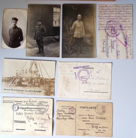 36 plis d'un prisonnier français en Allemagne (1914 - 1918) avec textes intéressants. TB