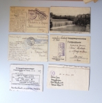 36 plis d'un prisonnier français en Allemagne (1914 - 1918) avec textes intéressants. TB