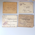 36 plis d'un prisonnier français en Allemagne (1914 - 1918) avec textes intéressants. TB